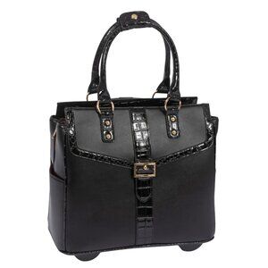 Downtown Diva Roller Laptop Bag, Rolling Briefcase for Women Wheeled Work Tote